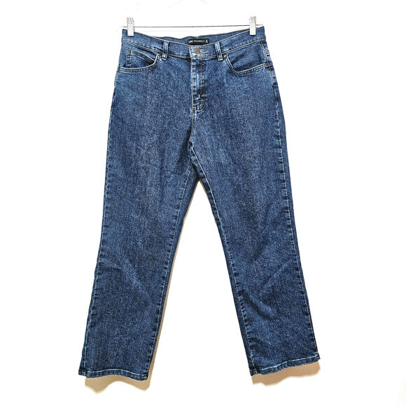 Lee Denim - LEE Relaxed Fit Straight Leg Jeans High-Rise Stretch Women's Size 10P Casual